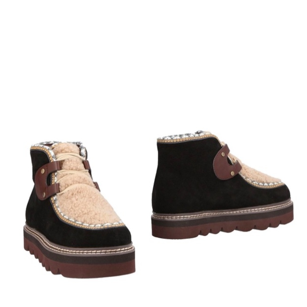 SEE by Chloe sherpa ankle boots